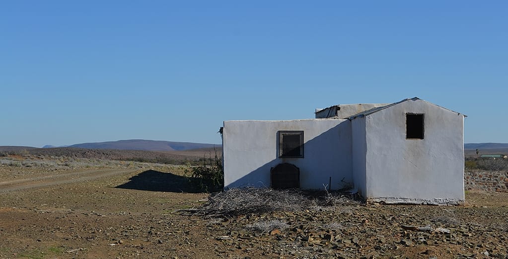 White house in the Tankwa Karoo